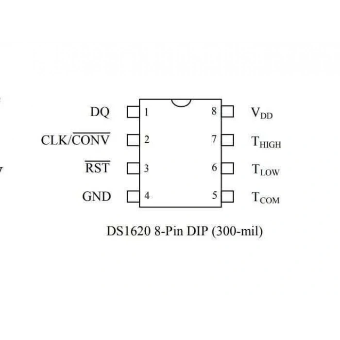 DS1620 DIP-8 Sıcaklık Sensörü Entegresi