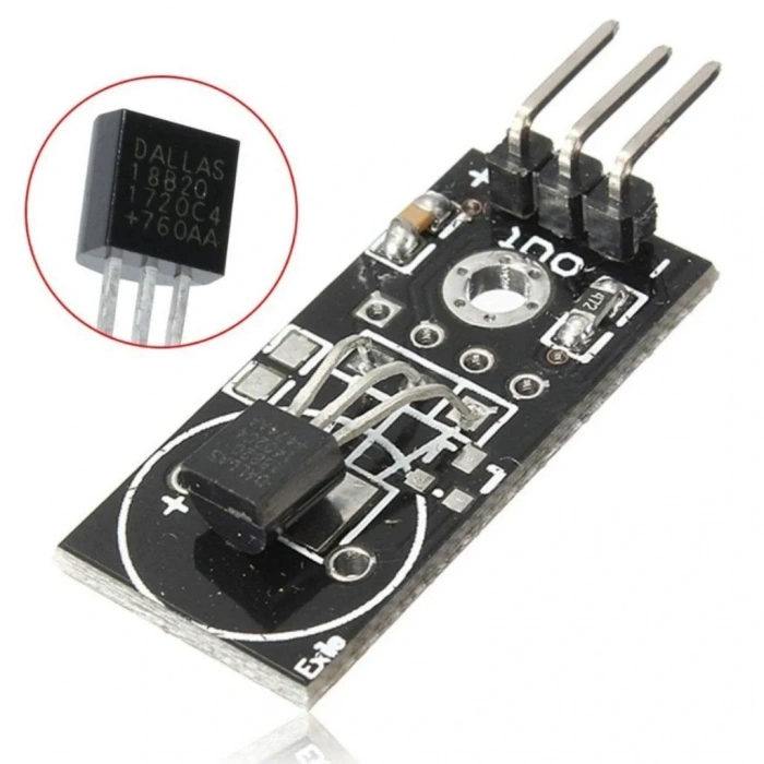 DS18B20 Isı Sıcaklık Sensörü Modülü