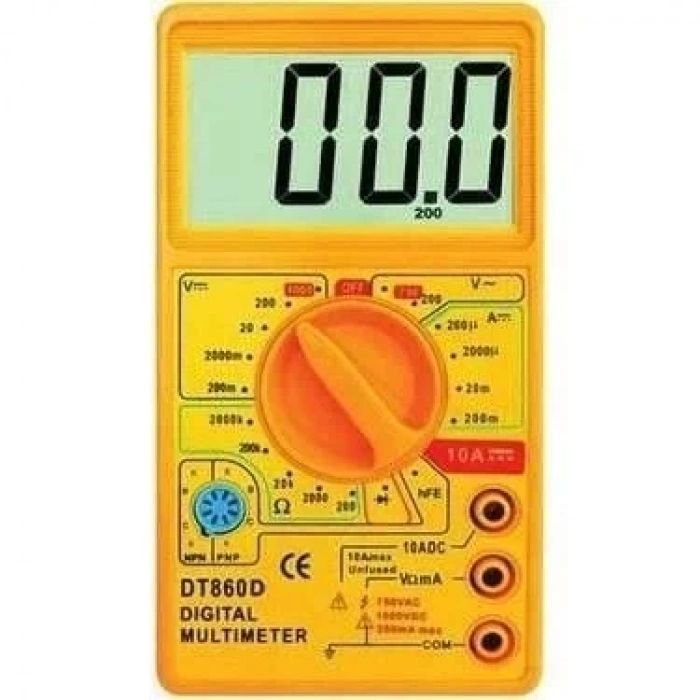 DT-860D Büyük Ekranlı Multimetre Ölçü Aleti