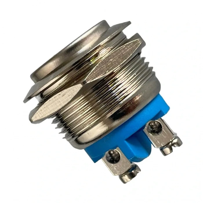 E97 19mm Metal Buton Yaylı Çıkık Kafa 1NO