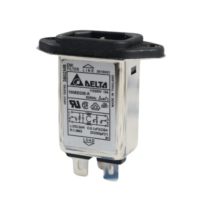 EMI Filtre 15A Erkek Power Soketi - 15GEEG3E