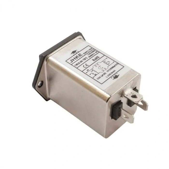 EMI Filtre 6A Erkek Power Soketi - Sigorta Yuvalı