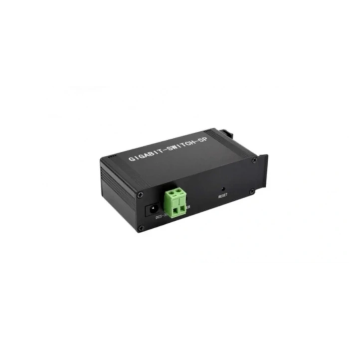 Endüstriyel 5 Port Gigabit Ethernet Switch - DIN Ray Montajlı