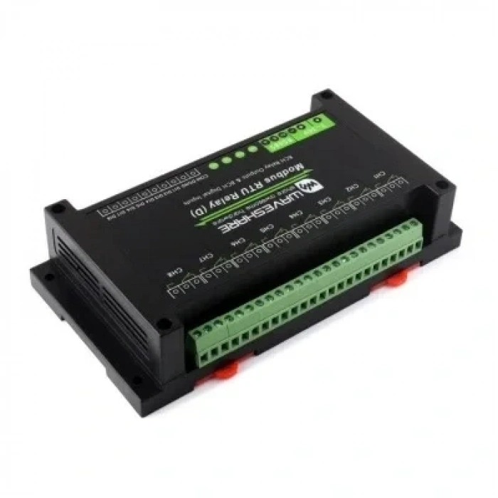 Endüstriyel 8 Kanallı Modbus RTU Ethernet Röle Modülü (D) - Dijital Giriş ve RS485 Arayüzü