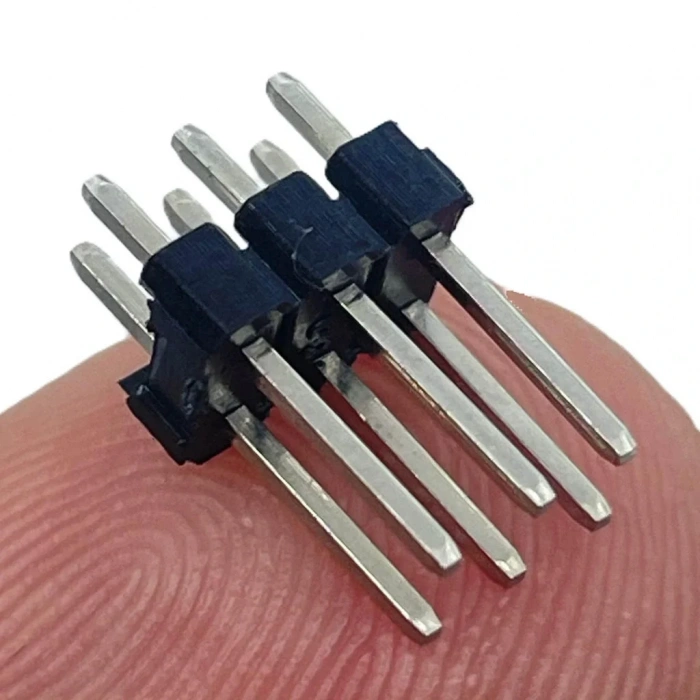 Erkek Pin Header 2x3 Pin (6Pin) 12 mm 2.54mm 2x3 180° İki Sıra