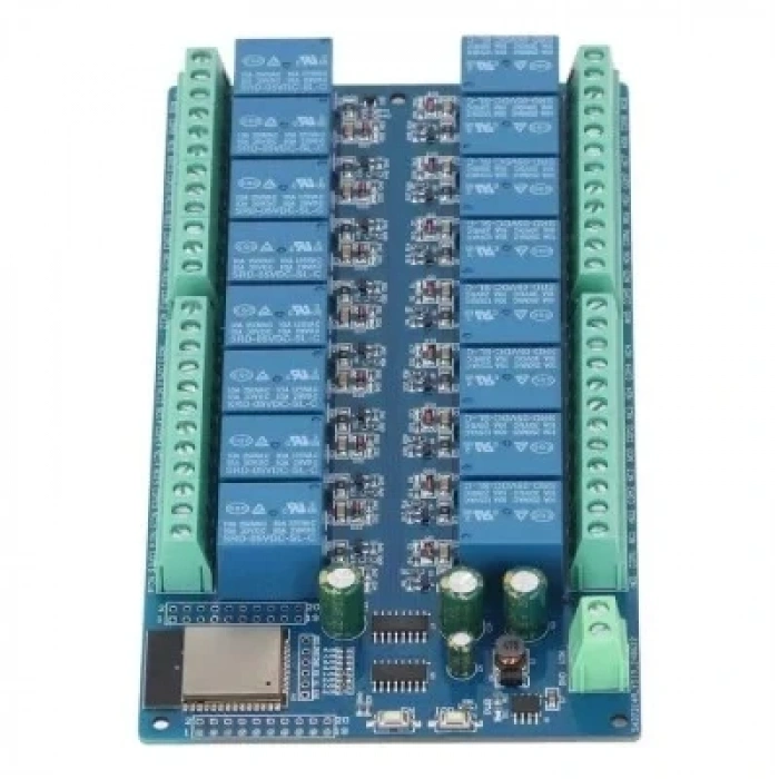 ESP-32E 12V 16 Kanal WiFi+BT Röle Modülü