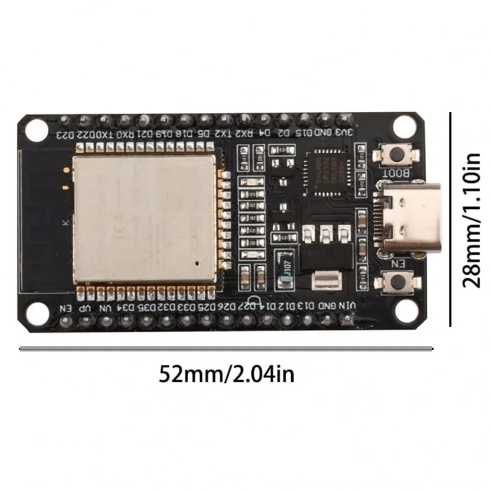 ESP32 WiFi Bluetooth Geliştirme Kartı CP2102 Type-C 30 Pin
