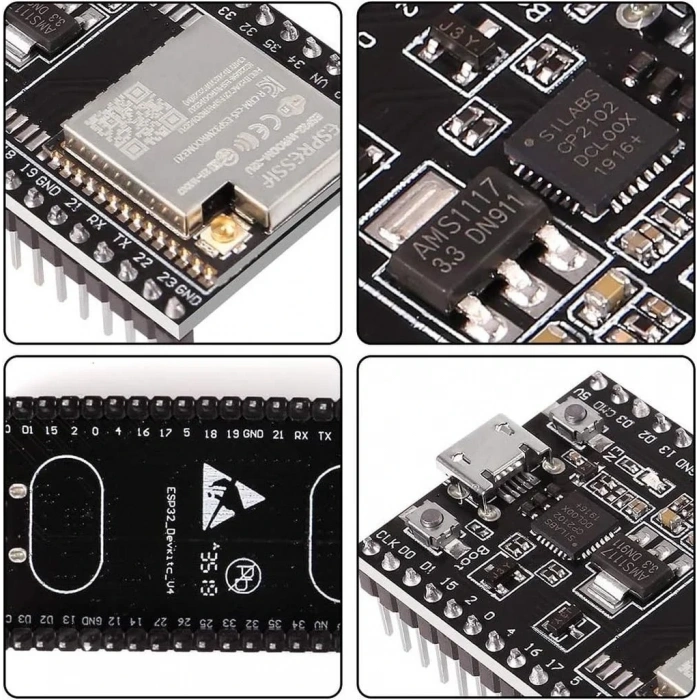 ESP32-WROOM-32U Wifi Bluetooth Geliştirme Kartı 38 Pin
