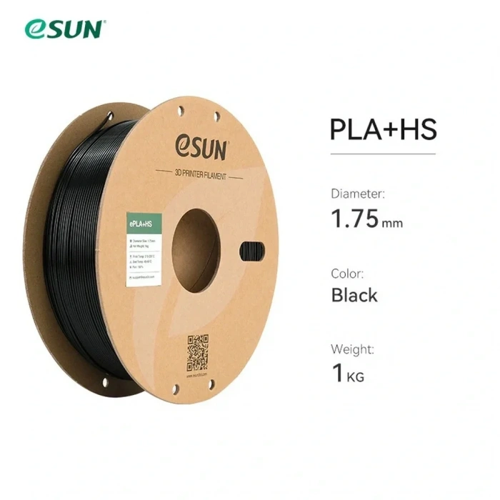 eSUN Pla-Hs Hyper Speed Yüksek Hızlı Pla Filament Siyah
