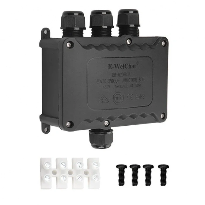 EW-M2068XL-4T 4-Yollu Su Geçirmez Kablo Bağlantı Kutusu