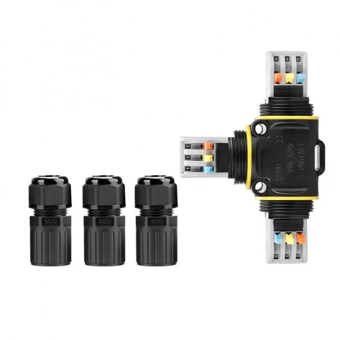 EW-P25T-3P T-Tip 3-Pin Su Geçirmez Konnektör