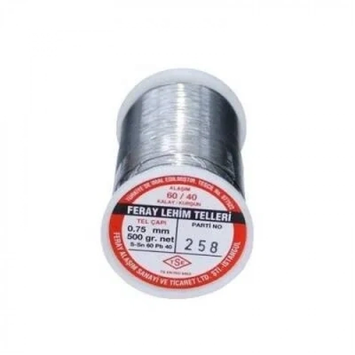 Feray 0.75 mm 500gr Lehim Teli (%60 Kalay / %40 Kurşun)