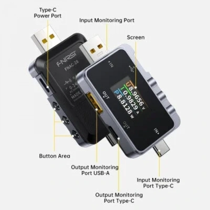 FNAC-28 2-in-1 Type-C+USB Test Cihazı