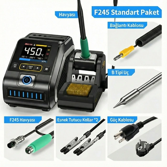 FNIRSI DWS-200 F245 Standart Lehimleme İstasyonu