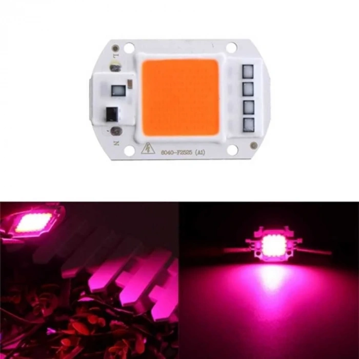 Ful Spektrum 220V Cob Led 50W Bitki Yetiştirme Işığı