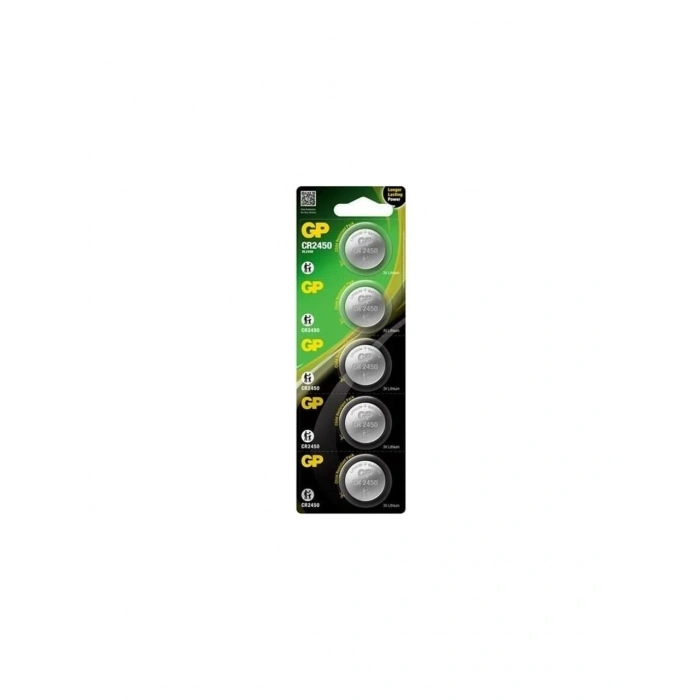 GP CR2450 3V Lityum Pil 5’li Blister
