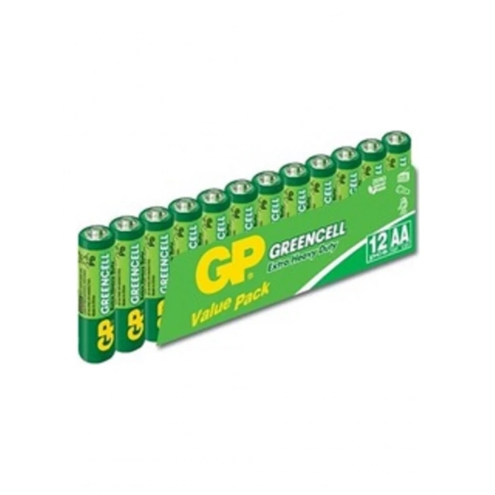 GP GP15G Greencell R6 AA Çinko Kalem Pil 12li Shrink 