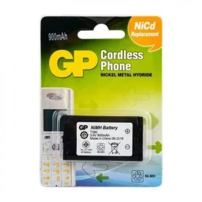 GP T380 HHR-P104 3.6V 900mAh Panasonic Telsiz Telefon Pili
