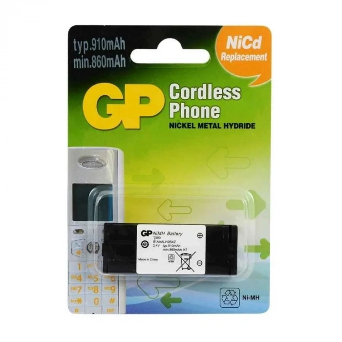GP T390 2.4V 910mAh Panasonic Telsiz Telefon Pili