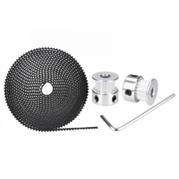 GT2 Kayış - Kasnak Seti - 2metre Kayış ve 2adet Kasnak
