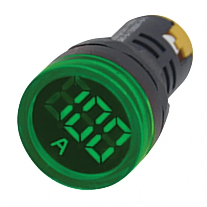 Gwest 22 AS-Y 22mm AD-116 Serisi Akım Trafolu Yeşil Ampermetre 0-100A