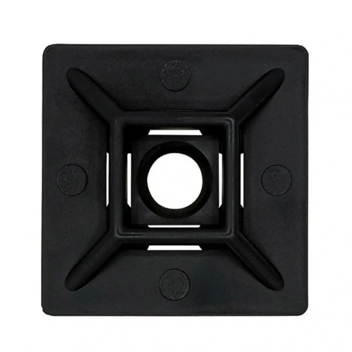 Gwest HW-3AB 19x19mm Yapışkanlı Kroşe Siyah 100 Adet