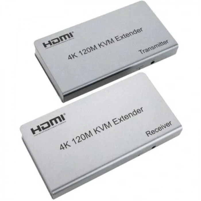 HDMI 4K 120M KVM Extender - HDMI+USB+IR To Cat5E/6