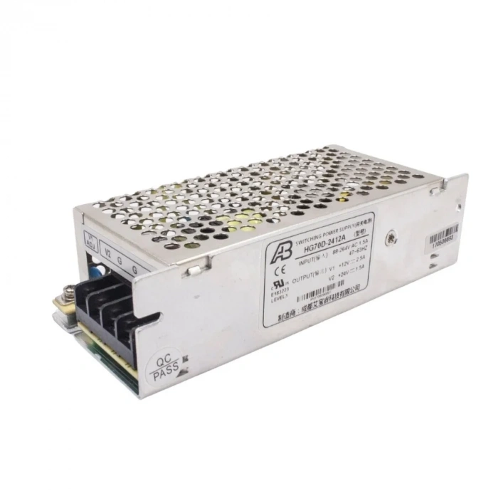 HG70D-2412A 12V 2.5A / 24V 1.5A Dual Metal Kasa Adaptör