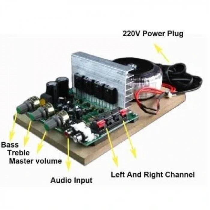 Hi-Fi 200W 220V Yüksek Güç Stereo Amfi Devresi