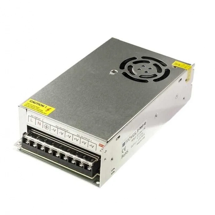 Hightek 12V 30A Metal Kasa Adaptör - LED Driver