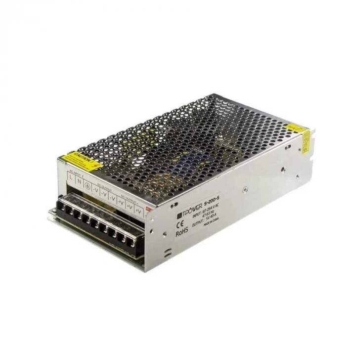 Hightek 5V 40A Metal Kasa Adaptör - LED Driver