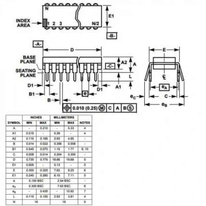 HIP4082IP DIP-16 Mosfet Sürücü Entegresi