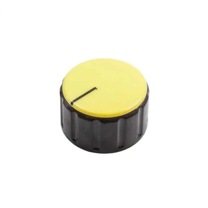 HT3000 37mm Üstten Sıkmalı Potansiyometre Düğmesi Siyah-Sarı