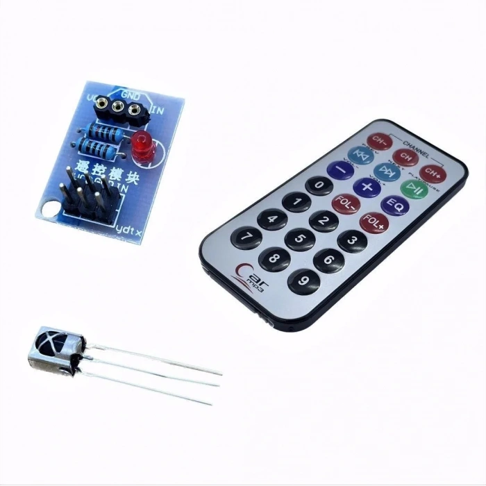 HX1838 IR (Infrared) Uzaktan Kumanda ve Alıcı Kit Modülü