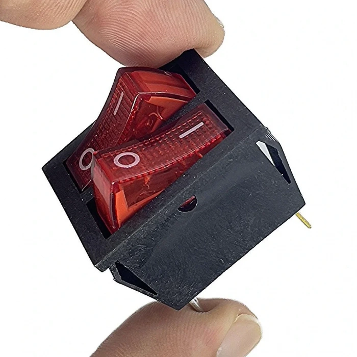 IC-101 İkili Işıklı Anahtar KCD2-2101-B Kalite