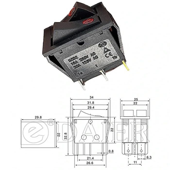 IC-102 İkili Nokta Işıklı Anahtar