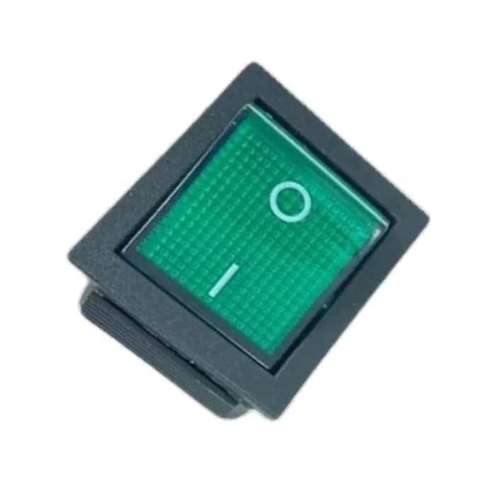 IC-104 Geniş Işıklı Anahtar On Off Switch 4P Yeşil