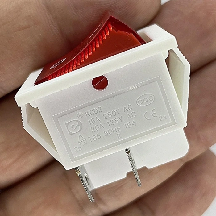 IC-104B Geniş Işıklı Anahtar On-Off Beyaz Kasa