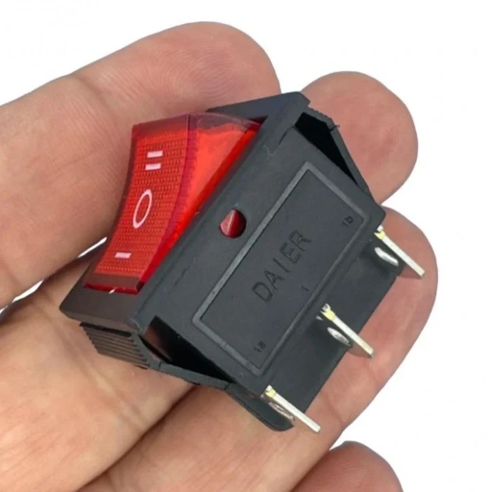 IC-105 Geniş Işıklı Anahtar 6P ON-OFF-ON
