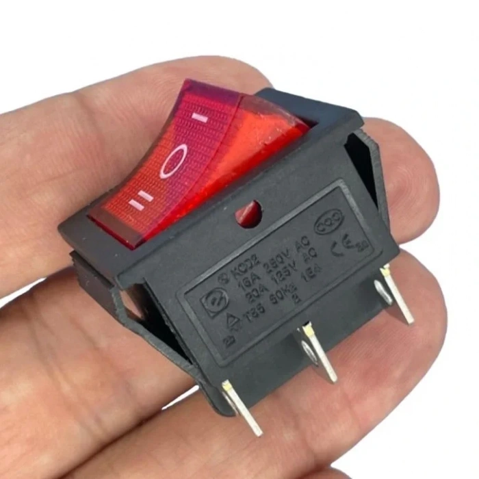 IC-105 Geniş Işıklı Anahtar 6P ON-OFF-ON