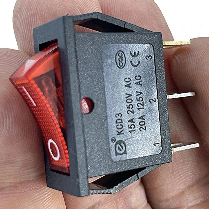 IC-113 Dar Işıklı Anahtar On-Off 3P