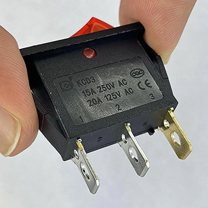 IC-113 Dar Işıklı Anahtar On-Off 3P