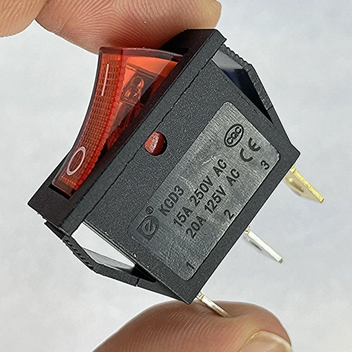 IC-113 Dar Işıklı Anahtar On-Off 3P
