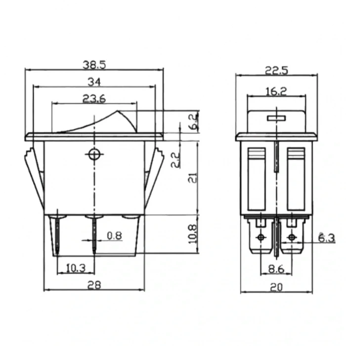 IC-113B Otomotiv Anahtarı Ledli 12V 35A