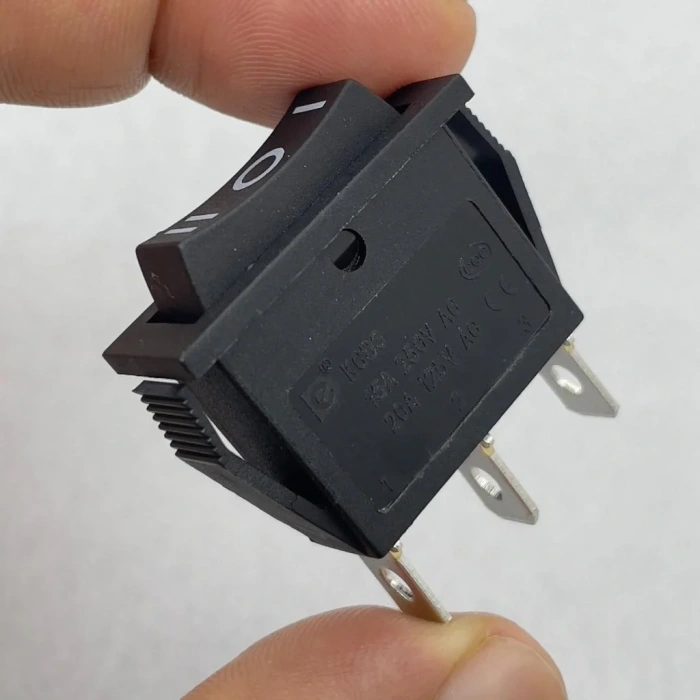 IC-115 Tekli Dar Işıksız Anahtar On-Off-On Siyah