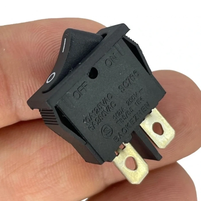 IC-117A Mini Dar Işıksız Anahtar ON-OFF 2P