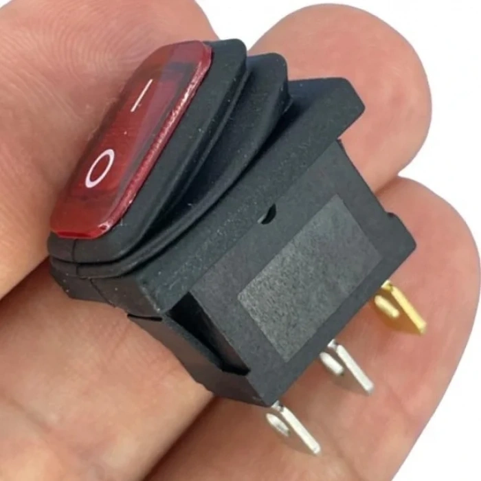 IC-118W Mini Işıklı Körüklü Anahtar 3P