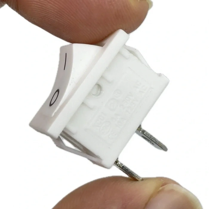IC-120B Mini Işıksız Anahtar 2P On-Off Beyaz