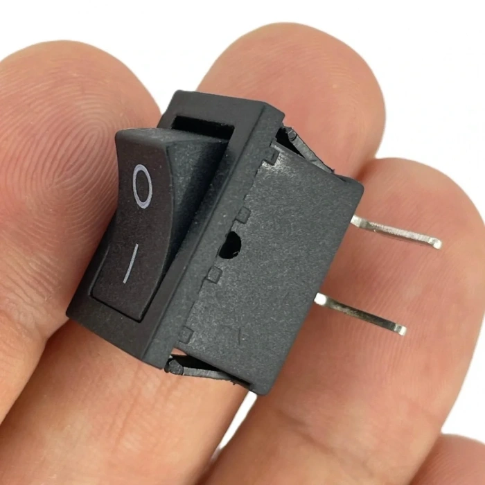 IC-120D Mini Işıksız Anahtar İğne Bacak 90 Derece ON-OFF 2P