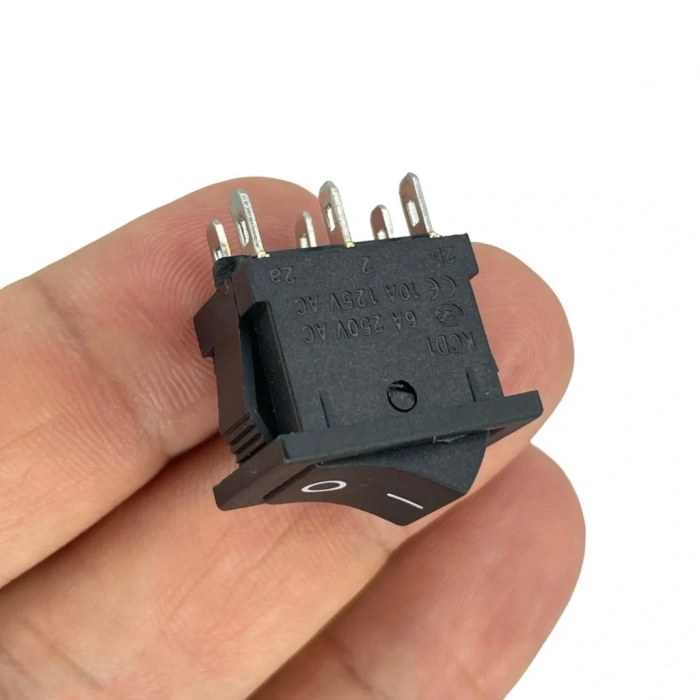 IC-121-6 Mini Işıksız Anahtar ON-OFF 6P